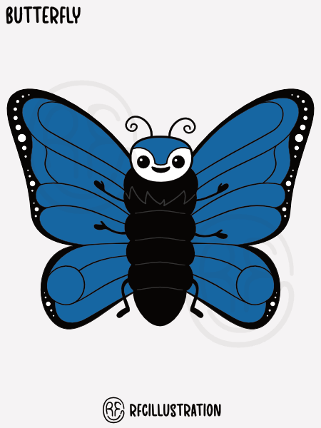 An illustration of a butterfly.